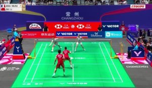 Premier tour convaincant pour le double Delhpine Delrue et Thom Gicquel à l'Open de Chine - Badminton