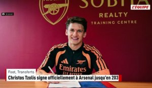 Christos Tzolis signe officiellement à Arsenal jusqu'en 2031 - Foot - Transferts