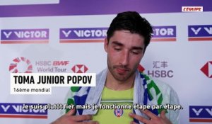 Toma Popov Junior : « J'essaie de rattraper les deux jeunes qui sont devant moi, Christo et Alex » - Badminton