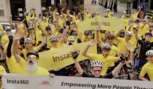 Cyclisme - Think Bold, Ride Bold : Insta360 a investi Paris avec 250 cyclistes