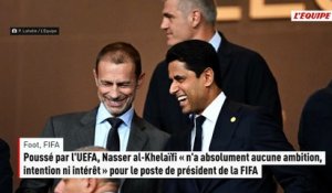 Vu comme un potentiel rival de Gianni Infantino, Nasser al-Khelaïfi « n'a absolument aucune ambition » pour le poste de président de la FIFA - Foot - FIFA