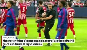 Manchester United s'impose en amical contre l'Atlético de Madrid grâce à un doublé de Bryan Mbeumo - Foot - Matches amicaux