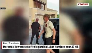 Mercato : Newcastle s'offre le gardien Lukas Hornicek pour 30 M€ - Foot - Transferts