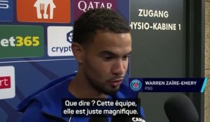 PSG - Zaïre-Emery : “Quand il y a des trophées à gagner, on est là, on n’est jamais rassasié”
