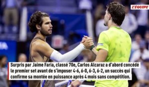 Carlos Alcaraz finit fort face à Jaime Faria au deuxième tour - Tennis - US Open (H)