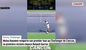 Moïse Kouame remporte son premier tour au Challenger de Cancun, sa première victoire depuis Roland-Garros - Tennis - Challenger