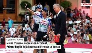 Moins d'un mois après son accident, Primoz Roglic déjà heureux d'être sur la Vuelta - Cyclisme - Vuelta