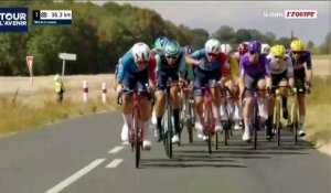 L'énorme chute du peloton lors de la 2e étape du Tour de l'Avenir - Cyclisme - Tour de l'Avenir