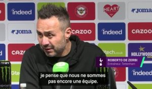 Tottenham - De Zerbi : “Nous ne sommes pas encore une équipe”