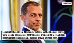 Aleksander Ceferin ne sera pas candidat face à Gianni Infantino à la présidence de la FIFA - Foot - FIFA