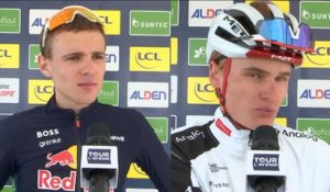 Tour de l'Avenir 2026 - Lorenzo Mark Finn et Ugo Fabries après le chrono de la 5e étape