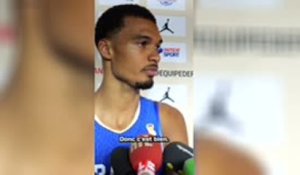 France - Wembanyama heureux de voir progresser son association avec Gobert