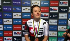 Championnats du Monde UCI Montréal 2026 - Anja Grossmann après sa médaille de bronze sur la course en ligne Juniors Femmes