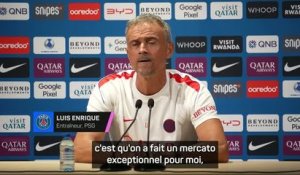 PSG - Luis Enrique : "Un mercato exceptionnel"