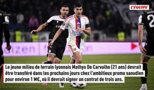 Mercato : le milieu de l'OL Mathys De Carvalho vers Al-Diriyah - Foot - Transferts