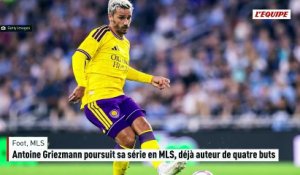 Antoine Griezmann poursuit sa série en MLS, déjà auteur de quatre buts - Foot - MLS