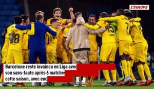 Grâce à un doublé de Lamine Yamal, le FC Barcelone signe une cinquième victoire d'affilée en Liga contre Levante - Foot - Liga