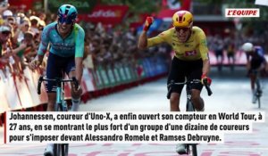 L'Espagnol Enric Mas a décroché, à 31 ans, son premier Tour d'Espagne dimanche à Grenade, à l'issue de la 21e et dernière étape remportée par le Norvégien Tobias Johannessen. - Cyclisme - Vuelta