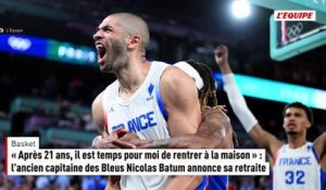 L'ancien capitaine des Bleus Nicolas Batum annonce sa retraite - Basket