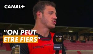 THÉO NTAMACK RÉAGIT APRÈS LA VICTOIRE DE TOULOUSE FACE À MONTPELLIER