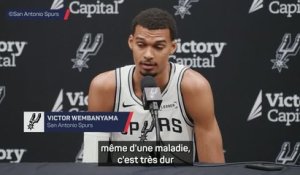 Spurs - Wembanyama : "Une blessure, une maladie, ça apporte des enseignements"