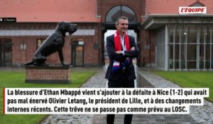 Blessure d'Ethan Mbappé, colère d'Olivier Létang et licenciement qui interpelle : trêve internationale mouvementée à Lille - Foot - Ligue 1