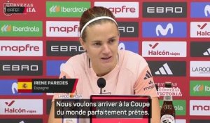 Espagnes - Paredes : "Nous voulons arriver à la Coupe du monde parfaitement prêtes"