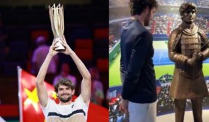 Shanghai 2026 - Tenant du titre, Valentin Vacherot a découvert la statue en son honneur