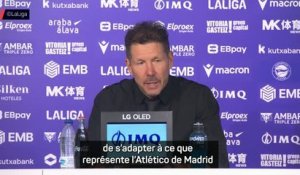 Atlético - Simeone : "Il faut un certain niveau d'exigence pour marquer l'histoire du club"
