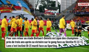 Dominateur mais inefficace : pour son retour en Ligue des champions à Bollaert, Lens puni par le Sporting - Foot - Ligue des champions