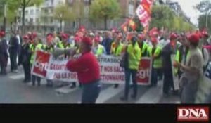 Manifestation pour un "travail décent" à Strasbourg