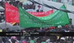 Manifestation à Jaffa au Sri Lanka