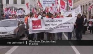 Manifestationde fonctionnaire en Allemagne