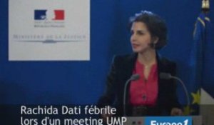 Européennes : Rachida Dati s'embourbe lors d'un meeting