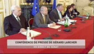 Conférence de presse de Gérard Larcher