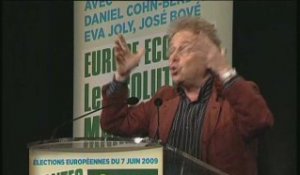 Daniel Cohn-Bendit au meeting Europe écologie de Nantes