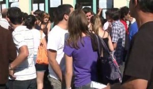 Pleurs de joie ou de tristesse ce mardi matin au lycée Paul Sabatier pour les résultats du bac !