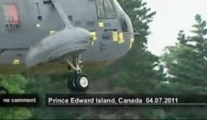 Spectaculaire exercice d'amerrissage au Canada - no comment