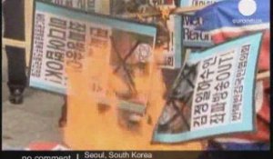 Manifestation à Séoul