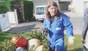 Présentation de légumes anciens au lycée la Morandière