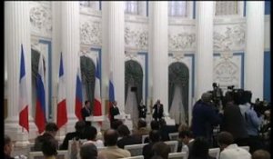 Conférence de presse conjointe avec M. Vladimir Poutine