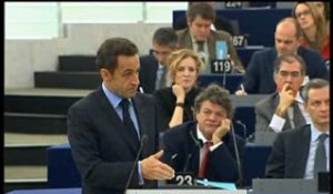 Discours devant le Parlement Européen à Strasbourg