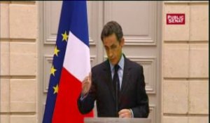 Sommet social: le discours de Nicolas Sarkozy