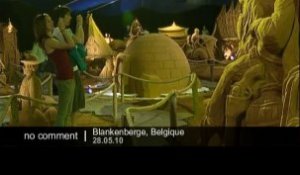 Festival de sculptures sur sable en Belgique