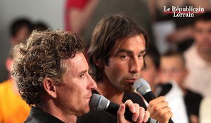 Robert Pires et Denis Brogniart, meneurs de jeu de TF1