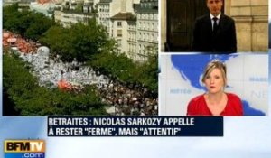 Retraites : Sarkozy souhaite être "ferme"