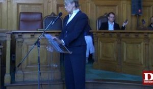 Strasbourg : discours sur la justice de Michèle Alliot-Marie