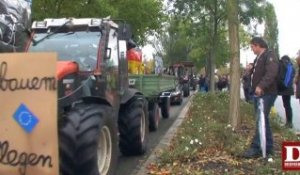 Manifestation des producteurs de lait européens