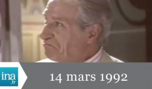 19/20 FR3 du 14 mars 1992 - mort de Jean Poiret - Archive INA