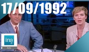 19/20 FR3 du 17 septembre 1992 - Référendum pour Maastricht | Archive INA